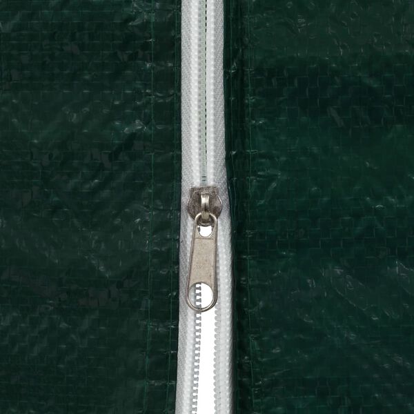 vidaXL Party Tent Doors 2 pcs with Zipper Green