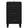 vidaXL Bedside Cabinet Black Oak 40 x 40 x 66 cm Engineered Wood
