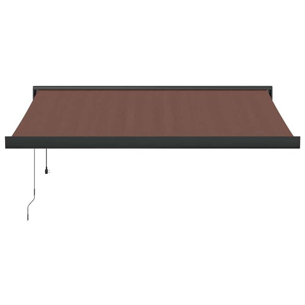 vidaXL Automatic Retractable Awning Brown 300x250 cm