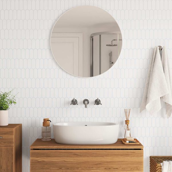 vidaXL Decorative Stickers 10 pcs White 30 x 30 x 0.8 cm