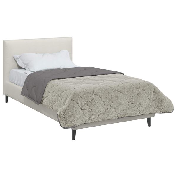 vidaXL Full Year Duvet Quilted Light grey 135 x 200 cm