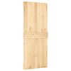 vidaXL Door NARVIK Natural 85 x 210 cm Solid Pine Wood