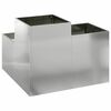 vidaXL Garden Planter Silver 100 x 100 x 60 cm Galvanised steel
