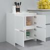 vidaXL Sideboards 2 pcs White 70x41x75 cm Engineered Wood
