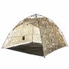 vidaXL Fishing Tent 4-Person Camouflage Quick Release