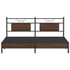 vidaXL Bed Frame without Mattress Brown Oak 183x213 cm Engineered Wood