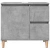 vidaXL Sink Cabinet Concrete Grey 65x33x60 cm Engineered Wood