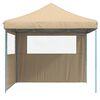 vidaXL Party Tent Folding Beige 292 x 292 x 315 cm Oxford Fabric