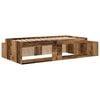 vidaXL Storage Bed Frame Old wood 234 x 103 x 53.5 cm Engineered wood