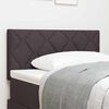 vidaXL Headboard with LED Strip Lights Adjustable Brown 100 cm Fabric
