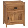 vidaXL Bedside Cabinet | Teak | Solid Teak | Medium | Bedside Cabinet