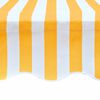 vidaXL Awning Top Sunshade Canvas Orange & White 3.5x2.5 m