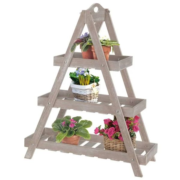 ProGarden Triangular Etagere 3 Layers MDF Beige