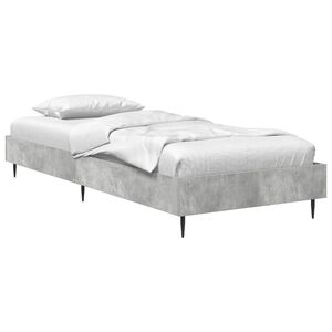 vidaXL Bed Frame Concrete Grey 80 x 200 cm Engineered Wood