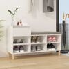 vidaXL Shoe Cabinet White 102x36x60 cm Engineered Wood
