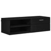 vidaXL Wooden Cabinet Black 100.5 x 39 x 30 cm Engineered Wood