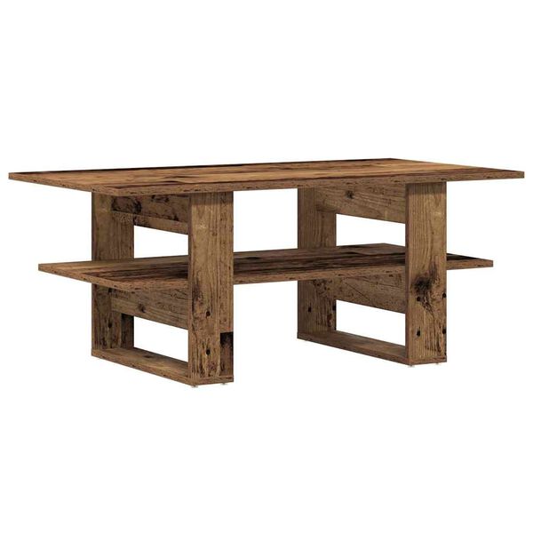 vidaXL Coffee Table Old Wood 102x55x42 cm Engineered Wood