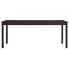 vidaXL 9 Piece Dining Set Pinewood Dark Brown
