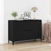 vidaXL Sideboard Black Oak 104 x 35 x 70 cm Engineered Wood