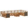 vidaXL Outdoor Sofa Set 8 pcs Natural Solid Acacia Wood