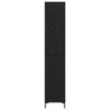 vidaXL Highboard Black Oak 34.5 x 34 x 180 cm Engineered Wood