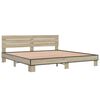 vidaXL Bed Frame without Mattress Sonoma Oak 200x200 cm