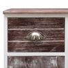 vidaXL Sideboard with 10 Drawers Brown 113x30x79 cm Wood