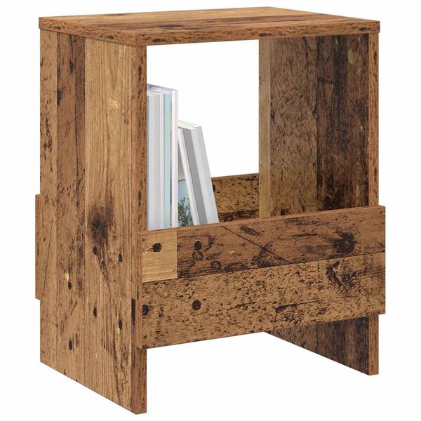 vidaXL Magazine Rack 2 pcs Old Wood 35 x 30 x 45 cm
