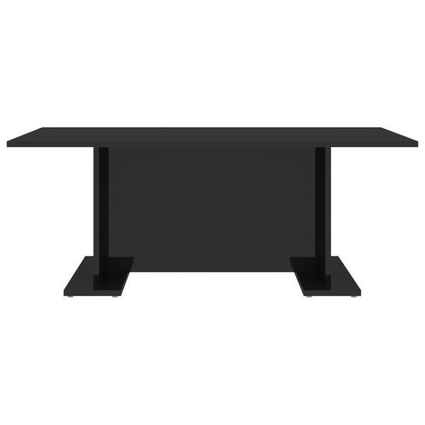 vidaXL Coffee Table High Gloss Black 103.5x60x40 cm Engineered Wood