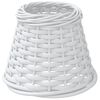 vidaXL Lamp Shade White &Oslash;15x12 cm Wicker