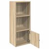vidaXL Bookcase Sonoma Oak 31x24x77 cm Engineered Wood