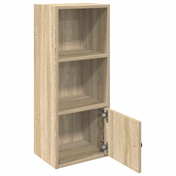 vidaXL Bookcase Sonoma Oak 31x24x77 cm Engineered Wood