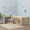 vidaXL Bed Desk Sonoma Oak 100 x 45 x 75 cm Engineered Wood