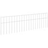 vidaXL Garden Fence Panel 12 pcs 100 x 30 cm Galvanised Steel Silver