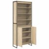 vidaXL Tall Cabinets 2 pcs Sonoma 79 x 36 x 200 cm Engineered Wood