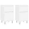 vidaXL Sideboards 2 pcs White 40x35x70 cm Engineered Wood
