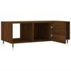 vidaXL Coffee Table Brown Oak 102x50x40 cm Engineered Wood