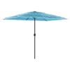 vidaXL Garden Parasol with Steel Pole Blue 300x200x250 cm
