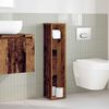 vidaXL Bathroom Cabinet with Roll Holder Old Wood 20.5x20x90 cm