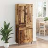 vidaXL Highboard with Drawer 2 pcs Old Wood Engineered Wood