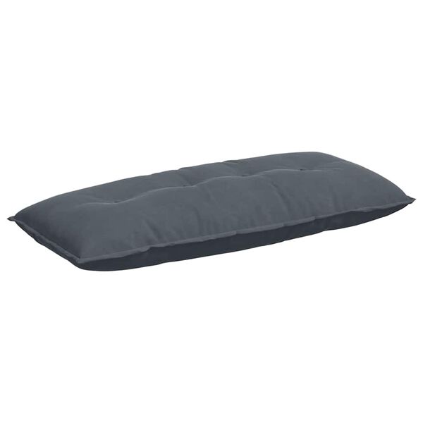 vidaXL Back Pillow Dark Grey 120 x 50 cm Corduroy Fabric