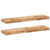 vidaXL Floating Shelves 2 pcs 100x20x4 cm Oil Finished