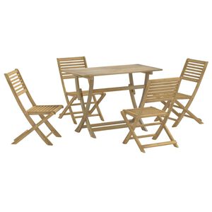 vidaXL 5 Piece Garden Dining Set Solid Wood Acacia
