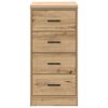 vidaXL Garage Storage Cabinet Artisan Oak 40x51x85 cm Solid Wood Pine