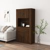 vidaXL Highboard Brown Oak Engineered Wood