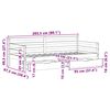 vidaXL Daybed with Drawers without Mattress 90x200 cm Solid Wood