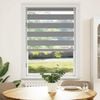 vidaXL Zebra Blind 80 x 175 cm Grey