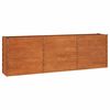 vidaXL Garden Raised Bed Rusty 240x40x77 cm Corten Steel