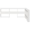 vidaXL Bookcase Headboard L-Shaped White 140 cm Solid Wood Pine
