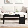 vidaXL Coffee Table Black Oak 90 x 45 x 35 cm Engineered Wood